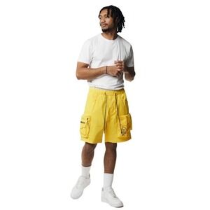 NWT Smoke Rise Men's Nylon Utility Cargo Shorts - Canary Yellow (WS23182) Size M